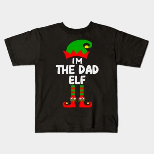 Dad Elf Matching Family Group Christmas Party Pajama Kids T-Shirt